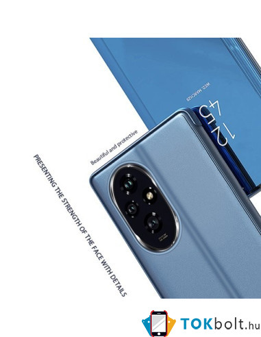 Flip telefontok átlátszó előlappal Honor 200 készülékhez - KÉK