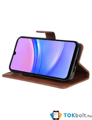 Oldalra nyíló tok Samsung Galaxy A16 4G / A16 5G telefonhoz - BARNA