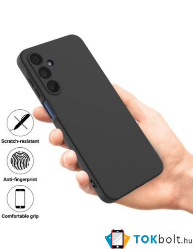 Rugalmas TPU tok Samsung Galaxy A16 4G / A16 5G készülékhez - FEKETE