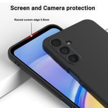 Rugalmas TPU tok Samsung Galaxy A16 4G / A16 5G készülékhez - FEKETE