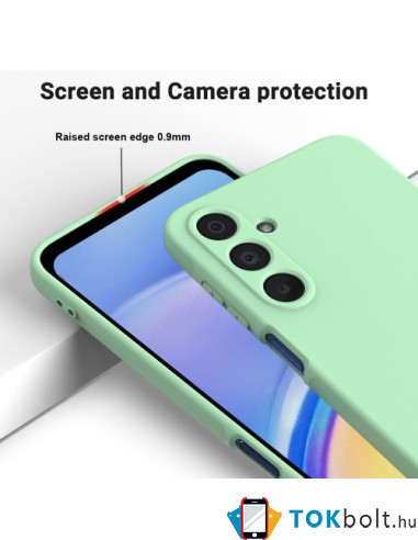 Rugalmas TPU tok Samsung Galaxy A16 4G / A16 5G készülékhez - ZÖLD