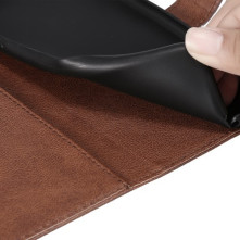 Oldalra nyíló tok Xiaomi Redmi 14C telefonhoz - BARNA