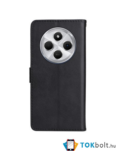 Oldalra nyíló tok Xiaomi Redmi 14C telefonhoz - FEKETE