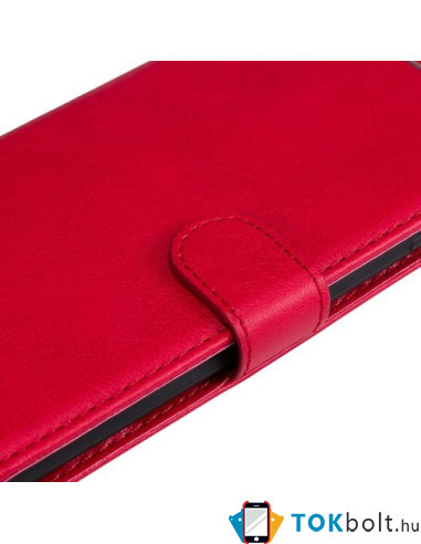 Oldalra nyíló tok Xiaomi Redmi 14C telefonhoz - PIROS
