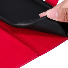 Oldalra nyíló tok Xiaomi Redmi 14C telefonhoz - PIROS