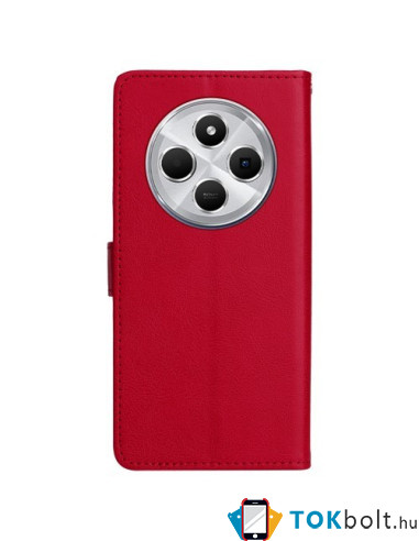 Oldalra nyíló tok Xiaomi Redmi 14C telefonhoz - PIROS
