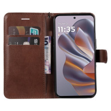 Oldalra nyíló tok Motorola Edge 50 Neo telefonhoz - BARNA