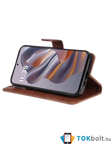 Oldalra nyíló tok Motorola Edge 50 Neo telefonhoz - BARNA