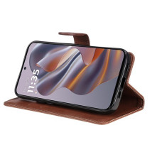 Oldalra nyíló tok Motorola Edge 50 Neo telefonhoz - BARNA