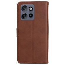 Oldalra nyíló tok Motorola Edge 50 Neo telefonhoz - BARNA