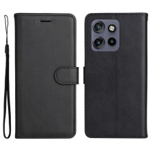Oldalra nyíló tok Motorola Edge 50 Neo telefonhoz - FEKETE