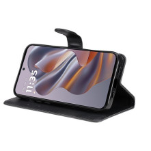 Oldalra nyíló tok Motorola Edge 50 Neo telefonhoz - FEKETE