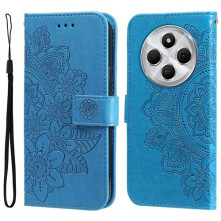 Oldalra nyíló tok Xiaomi Redmi 14C / Redmi 14R / Poco C75 telefonhoz - KÉK