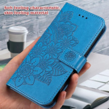 Oldalra nyíló tok Xiaomi Redmi 14C / Redmi 14R / Poco C75 telefonhoz - KÉK