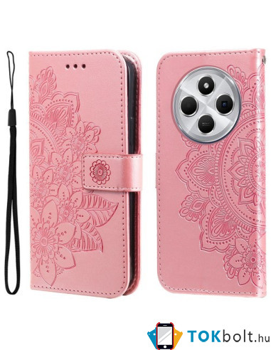 Oldalra nyíló tok Xiaomi Redmi 14C / Redmi 14R / Poco C75 telefonhoz - PINK