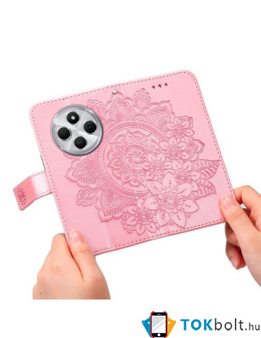 Oldalra nyíló tok Xiaomi Redmi 14C / Redmi 14R / Poco C75 telefonhoz - PINK