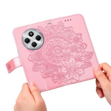 Oldalra nyíló tok Xiaomi Redmi 14C / Redmi 14R / Poco C75 telefonhoz - PINK