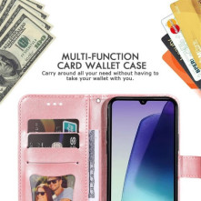 Oldalra nyíló tok Xiaomi Redmi 14C / Redmi 14R / Poco C75 telefonhoz - PINK