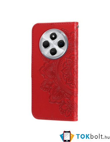 Oldalra nyíló tok Xiaomi Redmi 14C / Redmi 14R / Poco C75 telefonhoz - PIROS