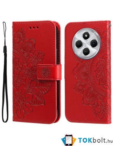 Oldalra nyíló tok Xiaomi Redmi 14C / Redmi 14R / Poco C75 telefonhoz - PIROS