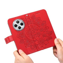 Oldalra nyíló tok Xiaomi Redmi 14C / Redmi 14R / Poco C75 telefonhoz - PIROS