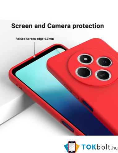 Rugalmas TPU tok Xiaomi Redmi 14C / Redmi 14R / Poco C75 készülékhez - PIROS