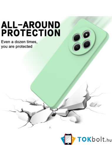Rugalmas TPU tok Xiaomi Redmi 14C / Redmi 14R / Poco C75 készülékhez - ZÖLD
