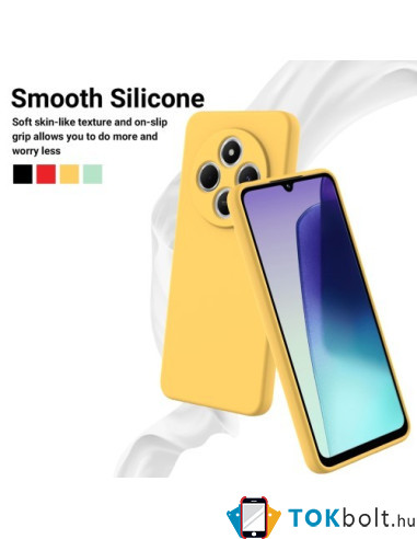 Rugalmas TPU tok Xiaomi Redmi 14C / Redmi 14R / Poco C75 készülékhez - SÁRGA