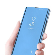 Flip telefontok átlátszó előlappal Samsung Galaxy A16 4G / A16 5G készülékhez - RÓZSAARANY