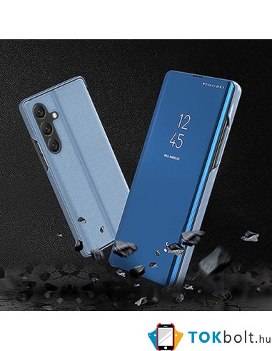 Flip telefontok átlátszó előlappal Samsung Galaxy A16 4G / A16 5G készülékhez - RÓZSAARANY