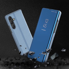 Flip telefontok átlátszó előlappal Samsung Galaxy A16 4G / A16 5G készülékhez - RÓZSAARANY
