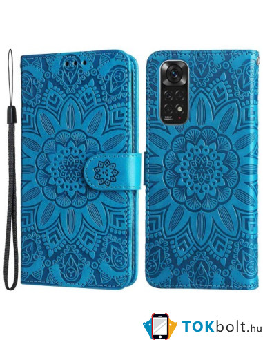 Oldalra nyíló tok Xiaomi Redmi 10/Redmi 10 2022/Redmi Note 11 4G/Redmi 10 Prime telefonhoz - KÉK