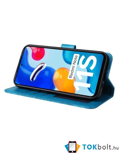 Oldalra nyíló tok Xiaomi Redmi 10/Redmi 10 2022/Redmi Note 11 4G/Redmi 10 Prime telefonhoz - KÉK