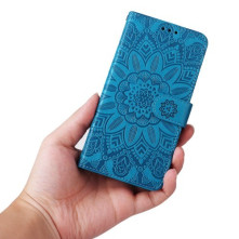 Oldalra nyíló tok Xiaomi Redmi 10/Redmi 10 2022/Redmi Note 11 4G/Redmi 10 Prime telefonhoz - KÉK