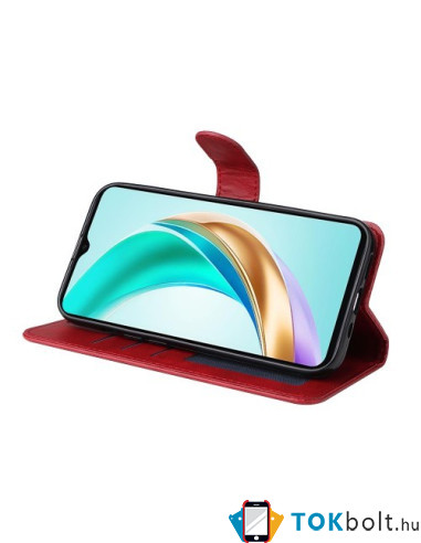 Oldalra nyíló tok Honor X6b telefonhoz - PIROS