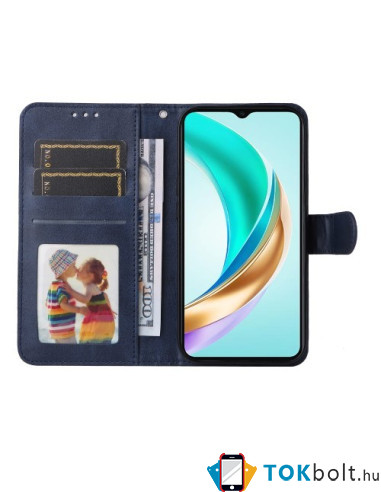 Oldalra nyíló tok Honor X6b telefonhoz - KÉK