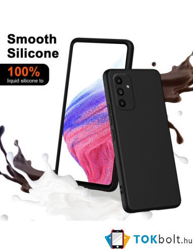Rugalmas TPU tok Samsung Galaxy A15 / A15 5G készülékhez - FEKETE