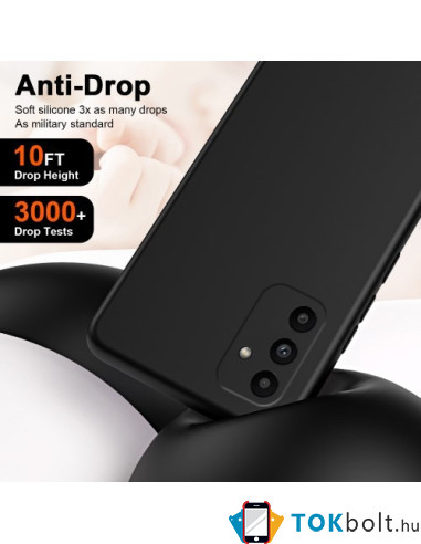 Rugalmas TPU tok Samsung Galaxy A15 / A15 5G készülékhez - FEKETE