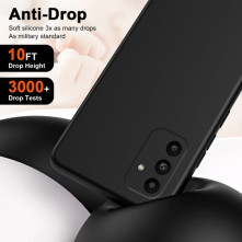 Rugalmas TPU tok Samsung Galaxy A15 / A15 5G készülékhez - FEKETE