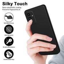 Rugalmas TPU tok Samsung Galaxy A15 / A15 5G készülékhez - FEKETE