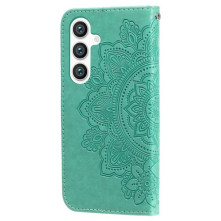 Dombornyomott mandala mintás notesztok Samsung Galaxy S25 telefonhoz - ZÖLD