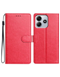 Oldalra nyíló tok Xiaomi Redmi Note 14 5G telefonhoz - PIROS