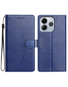 Oldalra nyíló tok Xiaomi Redmi Note 14 5G telefonhoz - KÉK