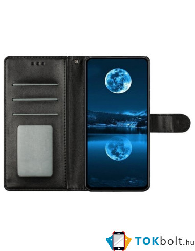 Oldalra nyíló tok Xiaomi Redmi Note 14 Pro 5G telefonhoz - FEKETE
