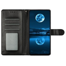 Oldalra nyíló tok Xiaomi Redmi Note 14 Pro 5G telefonhoz - FEKETE