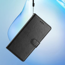 Oldalra nyíló tok Xiaomi Redmi Note 14 Pro 5G telefonhoz - FEKETE