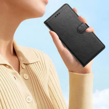 Oldalra nyíló tok Xiaomi Redmi Note 14 Pro 5G telefonhoz - FEKETE