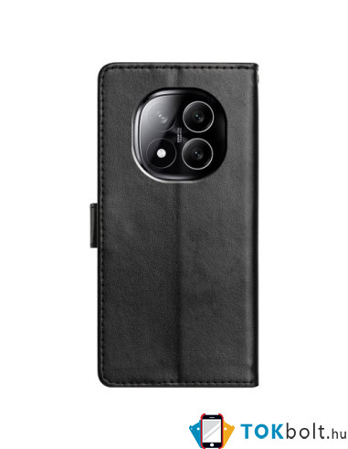 Oldalra nyíló tok Xiaomi Redmi Note 14 Pro 5G telefonhoz - FEKETE