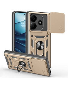 Kemény műanyag és rugalmas TPU hibrid tok Xiaomi Redmi Note 14 5G telefonhoz - ARANY