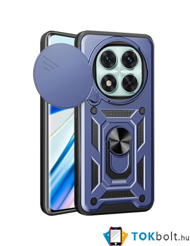Kemény műanyag és rugalmas TPU hibrid tok Xiaomi Redmi Note 14 Pro 5G telefonhoz - KÉK